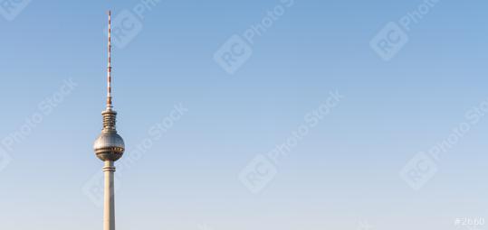 The TV Tower ddr on the Alexanderplatz in Berlin, Germany. copyspace for your individual text. Banner size  : Stock Photo or Stock Video Download rcfotostock photos, images and assets rcfotostock | RC Photo Stock.: