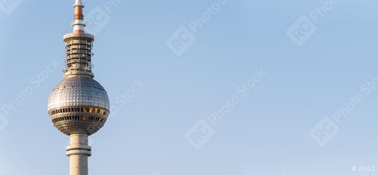 The TV Tower ddr on the Alexanderplatz in Berlin, Germany. copyspace for your individual text.  : Stock Photo or Stock Video Download rcfotostock photos, images and assets rcfotostock | RC Photo Stock.: