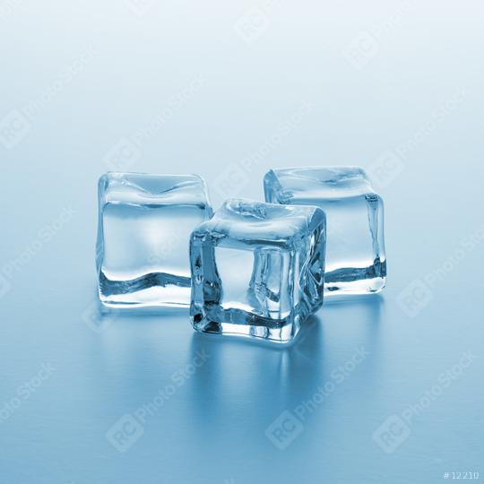 Three clear ice cubes  : Stock Photo or Stock Video Download rcfotostock photos, images and assets rcfotostock | RC Photo Stock.: