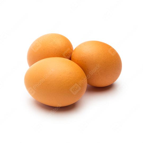 Three Eggs on white  : Stock Photo or Stock Video Download rcfotostock photos, images and assets rcfotostock | RC Photo Stock.: