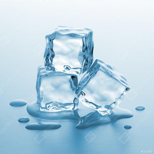 three melting ice cube  : Stock Photo or Stock Video Download rcfotostock photos, images and assets rcfotostock | RC Photo Stock.: