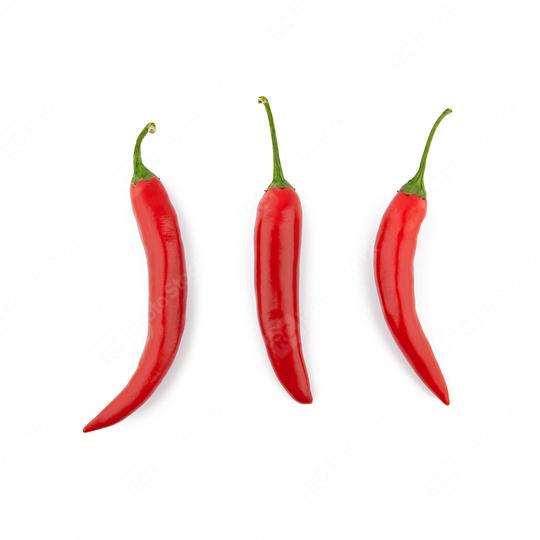 three red chili peppers on white background  : Stock Photo or Stock Video Download rcfotostock photos, images and assets rcfotostock | RC Photo Stock.: