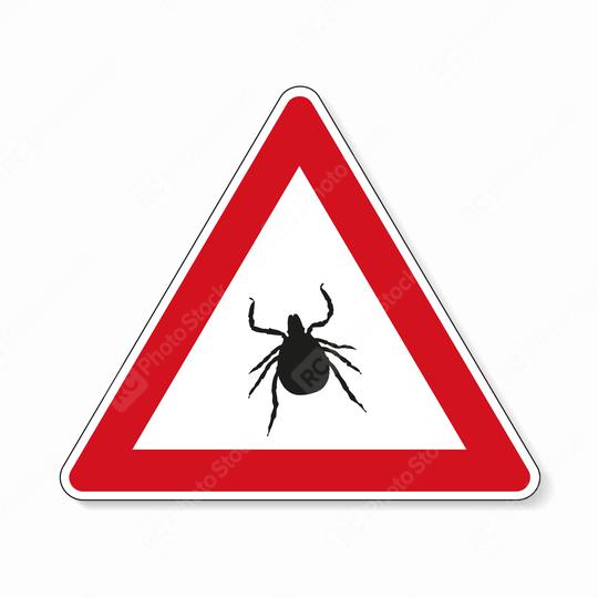 Tick warning or attention. danger or Danger zone of ticks, prohibition sign,  on transparent background. Vector illustration. Eps 10 vector file.  : Stock Photo or Stock Video Download rcfotostock photos, images and assets rcfotostock | RC Photo Stock.: