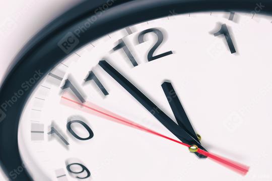 Time concept Five minutes to twelve   : Stock Photo or Stock Video Download rcfotostock photos, images and assets rcfotostock | RC Photo Stock.: