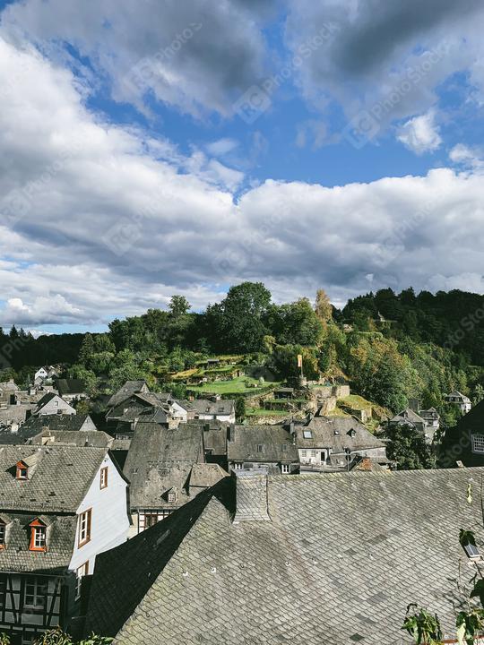 tiny old village near aachen, germany called monschau  : Stock Photo or Stock Video Download rcfotostock photos, images and assets rcfotostock | RC Photo Stock.: