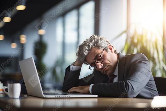 Tired businessman sleeping at his office desk
  : Stock Photo or Stock Video Download rcfotostock photos, images and assets rcfotostock | RC Photo Stock.: