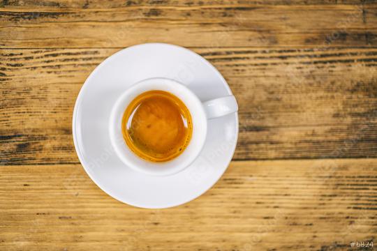 top view a cup of espresso coffee on wooden table background  : Stock Photo or Stock Video Download rcfotostock photos, images and assets rcfotostock | RC Photo Stock.:
