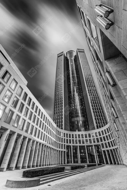 Tower 187, Schwarzweiss, Frankfurt, Langzeitbelichtung  : Stock Photo or Stock Video Download rcfotostock photos, images and assets rcfotostock | RC Photo Stock.:
