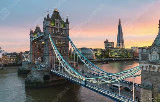 Tower Bridge in London, UK. Sunset with beautiful clouds  : Stock Photo or Stock Video Download rcfotostock photos, images and assets rcfotostock | RC Photo Stock.: