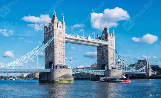 Tower Bridge with blue sky in London, UK  : Stock Photo or Stock Video Download rcfotostock photos, images and assets rcfotostock | RC Photo Stock.: