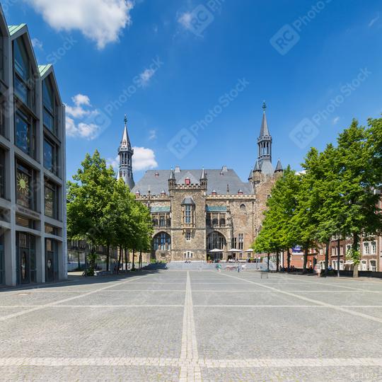 Town Hall Aachen South facade  : Stock Photo or Stock Video Download rcfotostock photos, images and assets rcfotostock | RC Photo Stock.:
