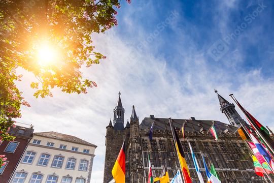 town hall of aachen city in germany  : Stock Photo or Stock Video Download rcfotostock photos, images and assets rcfotostock | RC Photo Stock.: