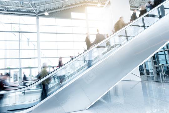 trade fair staircase with blurred business people  : Stock Photo or Stock Video Download rcfotostock photos, images and assets rcfotostock | RC Photo Stock.: