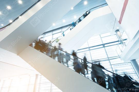 trade fair staircases with blurred people  : Stock Photo or Stock Video Download rcfotostock photos, images and assets rcfotostock | RC Photo Stock.: