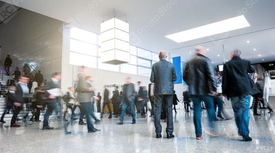 Trade fair visitors rushing in a hall  : Stock Photo or Stock Video Download rcfotostock photos, images and assets rcfotostock | RC Photo Stock.: