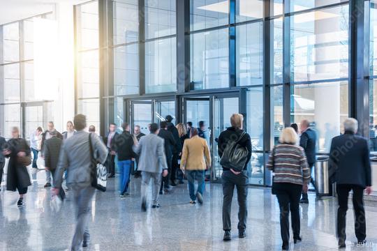 Tradeshow Visitors in a lobby  : Stock Photo or Stock Video Download rcfotostock photos, images and assets rcfotostock | RC Photo Stock.: