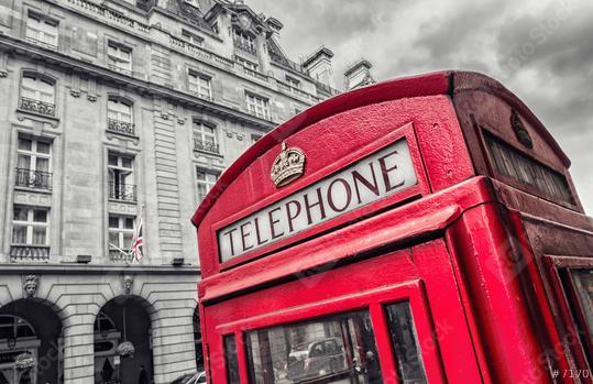 Traditional Red Telephone Box in London UK  : Stock Photo or Stock Video Download rcfotostock photos, images and assets rcfotostock | RC Photo Stock.: