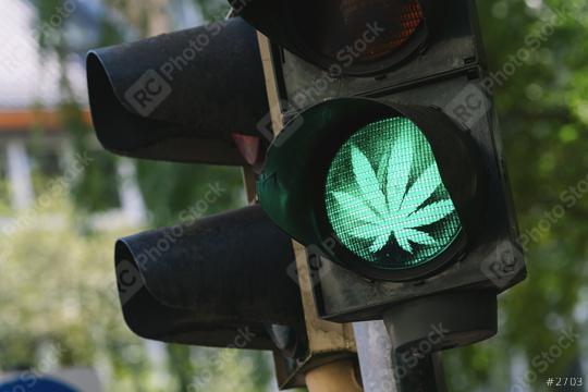 traffic light with Marijuana or cannabis sign  : Stock Photo or Stock Video Download rcfotostock photos, images and assets rcfotostock | RC Photo Stock.: