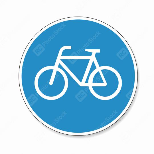 traffic sign bike path. German sign for bicycle lane on white background. Vector illustration. Eps 10 vector file.  : Stock Photo or Stock Video Download rcfotostock photos, images and assets rcfotostock | RC Photo Stock.: