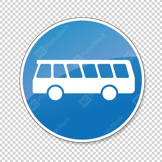 traffic sign bus entrance. German traffic sign at a bus lane on checked transparent background. Vector illustration. Eps 10 vector file.  : Stock Photo or Stock Video Download rcfotostock photos, images and assets rcfotostock | RC Photo Stock.: