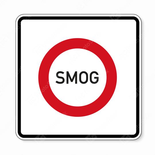 traffic sign forbidden entrance area smog concentration. German traffic sign: smog area on white background. Vector illustration. Eps 10 vector file.  : Stock Photo or Stock Video Download rcfotostock photos, images and assets rcfotostock | RC Photo Stock.: