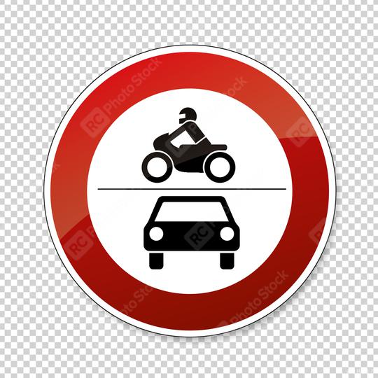 traffic sign forbidden entrance car and motorcycle. German traffic sign (prohibition of traffic): ban on motorcycles and motor vehicles on checked transparent background. Vector illustration. Eps 10.  : Stock Photo or Stock Video Download rcfotostock photos, images and assets rcfotostock | RC Photo Stock.: