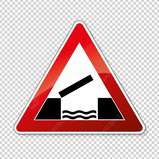 traffic sign no passing. German traffic sign warning about likeliness of traffic queues on checked transparent background. Vector illustration. Eps 10 vector file.  : Stock Photo or Stock Video Download rcfotostock photos, images and assets rcfotostock | RC Photo Stock.: