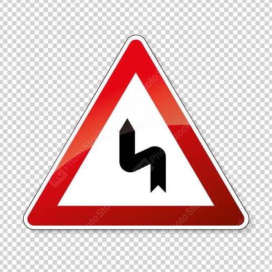 traffic sign no passing. German traffic sign warning about likeliness of traffic queues on checked transparent background. Vector illustration. Eps 10 vector file.  : Stock Photo or Stock Video Download rcfotostock photos, images and assets rcfotostock | RC Photo Stock.: