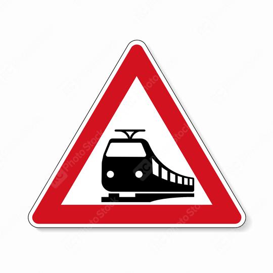 traffic sign no passing. German traffic sign warning about likeliness of traffic queues on white background. Vector illustration. Eps 10 vector file.  : Stock Photo or Stock Video Download rcfotostock photos, images and assets rcfotostock | RC Photo Stock.: