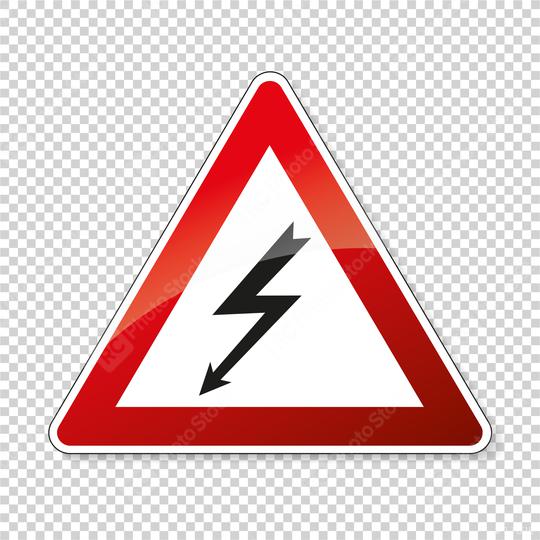 traffic sign pedestrian crossing. German sign warning about a pedestrian crossing in German Zebrastreifen on checked transparent background. Vector illustration. Eps 10 vector file.   : Stock Photo or Stock Video Download rcfotostock photos, images and assets rcfotostock | RC Photo Stock.: