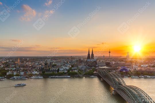 travel to cologne in germany at sunset   : Stock Photo or Stock Video Download rcfotostock photos, images and assets rcfotostock | RC Photo Stock.: