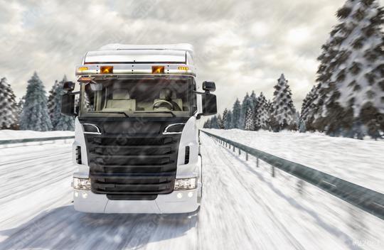 Truck on a winter road. New Energy Hydrogen gas transportation  : Stock Photo or Stock Video Download rcfotostock photos, images and assets rcfotostock | RC Photo Stock.: