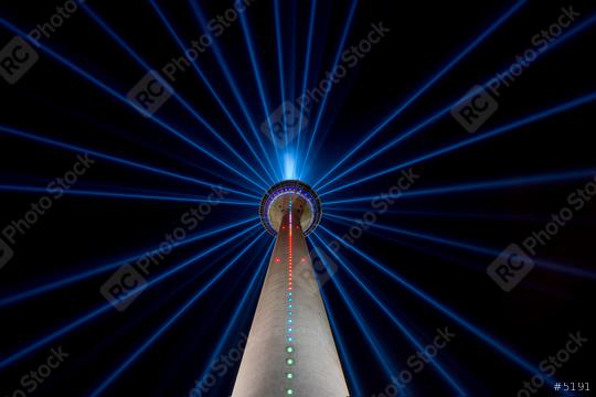 TV Tower dusseldorf at night, germany  : Stock Photo or Stock Video Download rcfotostock photos, images and assets rcfotostock | RC Photo Stock.: