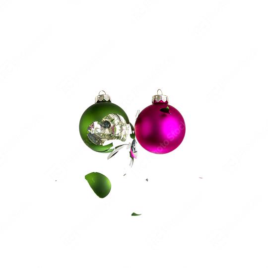 Two christmas balls collide  : Stock Photo or Stock Video Download rcfotostock photos, images and assets rcfotostock | RC Photo Stock.: