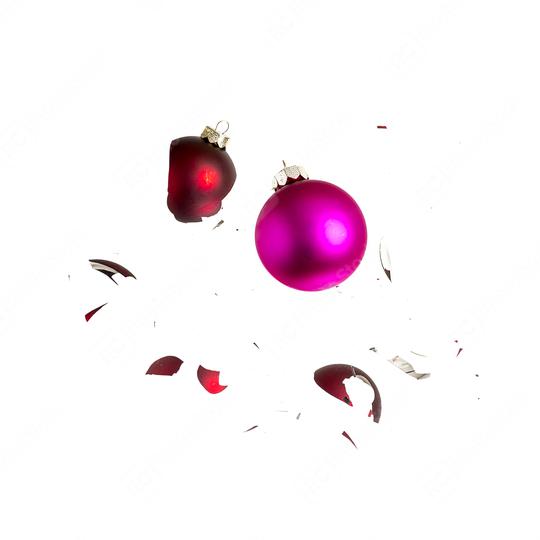 Two christmas balls shattered  : Stock Photo or Stock Video Download rcfotostock photos, images and assets rcfotostock | RC Photo Stock.: