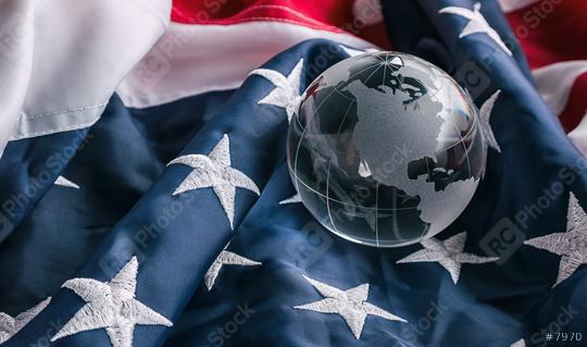 USA American flag with glass globle  : Stock Photo or Stock Video Download rcfotostock photos, images and assets rcfotostock | RC Photo Stock.: