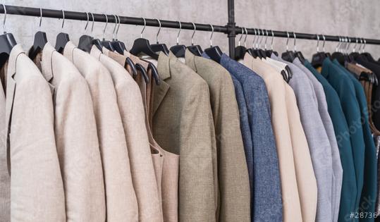 Variety of suit jackets on display in a wedding boutique  : Stock Photo or Stock Video Download rcfotostock photos, images and assets rcfotostock | RC Photo Stock.: