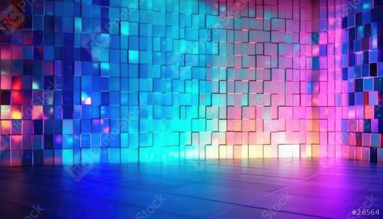Vibrant, colorful, geometric tiles reflecting a cosmic nebula  : Stock Photo or Stock Video Download rcfotostock photos, images and assets rcfotostock | RC Photo Stock.: