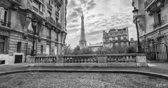 View from the Avenue de Camoens of the Eiffel Tower in paris, france  : Stock Photo or Stock Video Download rcfotostock photos, images and assets rcfotostock | RC Photo Stock.: