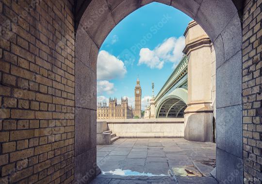 View of Big Ben through the pedestrian tunnel in London, England  : Stock Photo or Stock Video Download rcfotostock photos, images and assets rcfotostock | RC Photo Stock.: