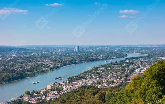 View of Bonn City at summer from the Drachenfels  : Stock Photo or Stock Video Download rcfotostock photos, images and assets rcfotostock | RC Photo Stock.: