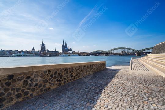 view of cologne from the Rhine Boulevard  : Stock Photo or Stock Video Download rcfotostock photos, images and assets rcfotostock | RC Photo Stock.: