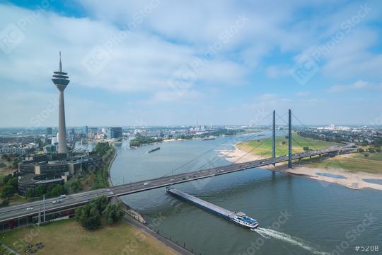 View of Dusseldorf at a cloudy day  : Stock Photo or Stock Video Download rcfotostock photos, images and assets rcfotostock | RC Photo Stock.: