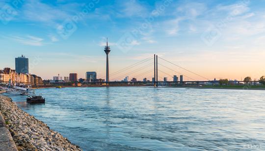 view of Dusseldorf at sunset  : Stock Photo or Stock Video Download rcfotostock photos, images and assets rcfotostock | RC Photo Stock.: