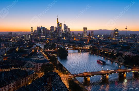 view of Frankfurt am Main city at night  : Stock Photo or Stock Video Download rcfotostock photos, images and assets rcfotostock | RC Photo Stock.: