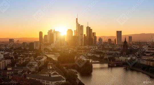 View of Frankfurt City at sunset  : Stock Photo or Stock Video Download rcfotostock photos, images and assets rcfotostock | RC Photo Stock.: