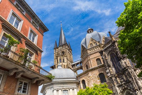 view of the Cathedral of Aachen  : Stock Photo or Stock Video Download rcfotostock photos, images and assets rcfotostock | RC Photo Stock.: