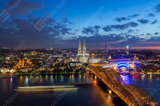 View of the Cologne at sunset  : Stock Photo or Stock Video Download rcfotostock photos, images and assets rcfotostock | RC Photo Stock.: