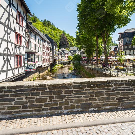 View of the historic city of Monschau at the eifel  : Stock Photo or Stock Video Download rcfotostock photos, images and assets rcfotostock | RC Photo Stock.: