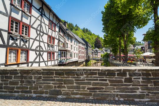 view of the historic old town of Monschau at summer  : Stock Photo or Stock Video Download rcfotostock photos, images and assets rcfotostock | RC Photo Stock.: